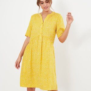 Joules Ella dress in yellow spot  size 6-US